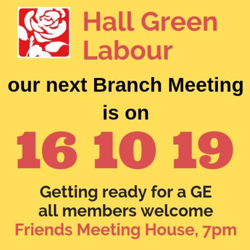 BRANCH MEETING DATE